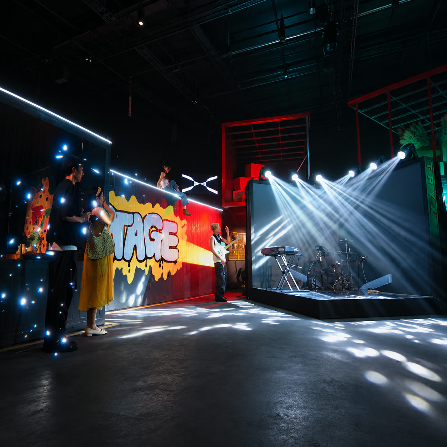 TRYX STAGE 真人实体舞台拍摄现场